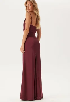 Waterfall Satin Gown