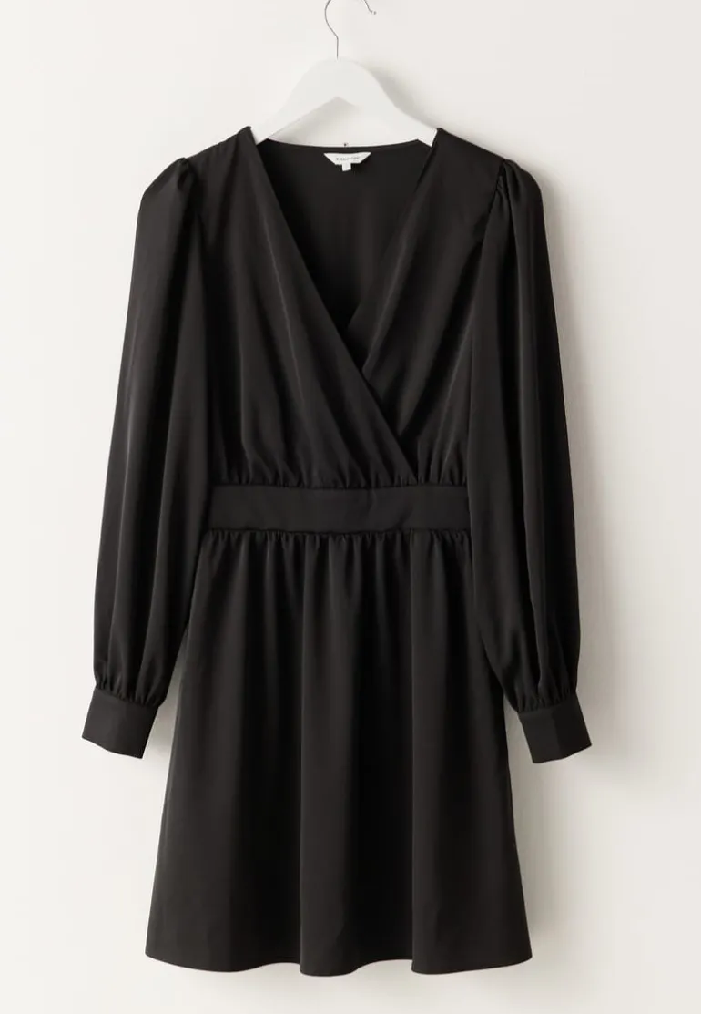 Wrap Satin Dress