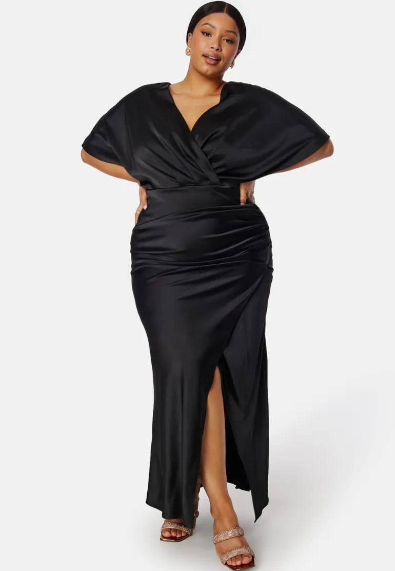 Wrap Satin Gown