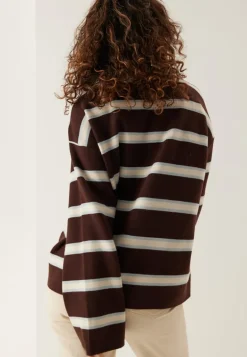 Yasisabell Ls Polo Knit Pullover