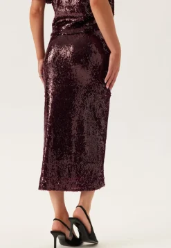Yasroyalina Hmw Sequin Ankle Skirt